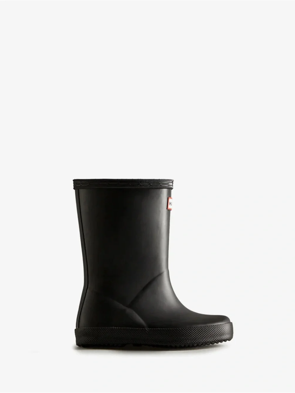 Hunter Black Kids Short Wellington Boots